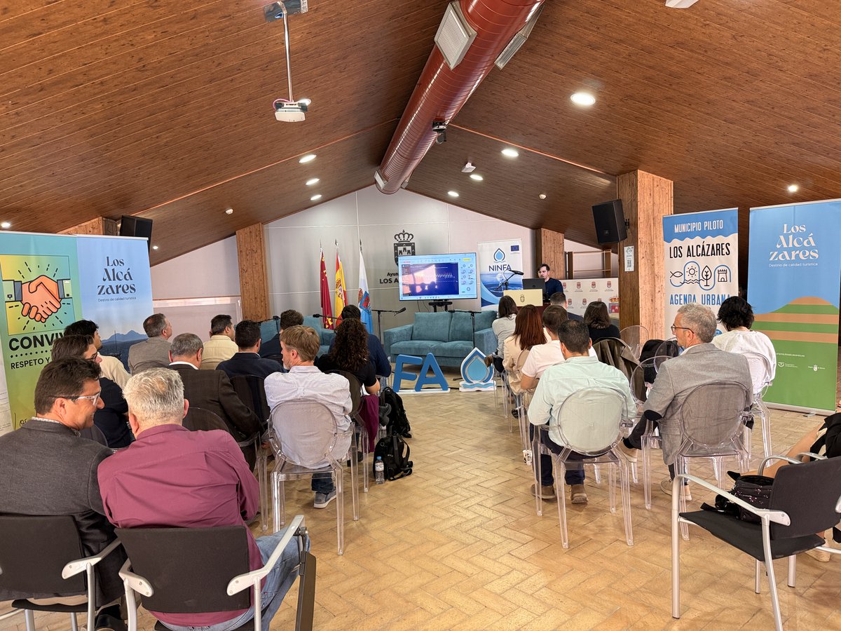 ninfaproject9's tweet photo. 🔬💧 NINFA Workshop: Understanding Groundwater Through Innovation

The NINFA Project Workshop was recently held at 🏛️ Los Alcázares Town Hall (Murcia, Spain), providing a valuable space for 🤝 knowledge exchange and dialogue on groundwater management. https://t.co/ACHT4nfv15