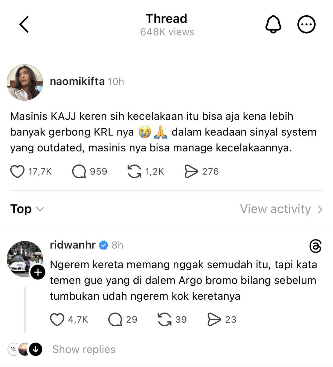 tanpa mengurangi rasa duka cita atas kecelakaan KRL kemarin.

pls buat cenblue ntar dulu cari engagementnya. gak papa bgt kok share update berita, tp ini udahlah kopas text dari platform sebelah, di bawahnya ada LINK AFF. 

kok bisa-bisanya di kondisi berduka gini, RIP empathy.