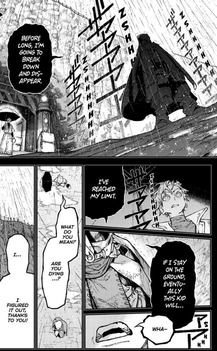 Baby Rudo Chapter 166 Why are these specific speech bubbles black while the rest are white ...