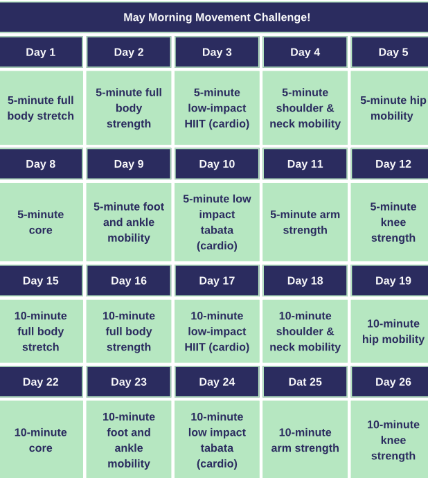 BBExercise's tweet photo. ➡️ For anyone struggling with motivation or energy levels! 🙌💪

Don't forget to sign up to our May Challenge! 

5-10 minute exercise videos delivered straight to your inbox, every week day morning in May!

https://t.co/zoqMa0ZWge https://t.co/7iB9CzGCOt