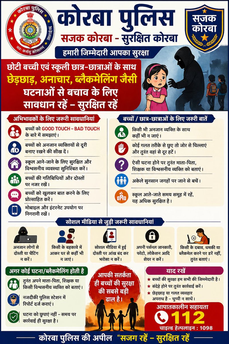 Korba Police tweet media