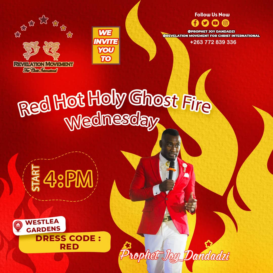 revelationmove's tweet image. We invite you to our weekly Wednesday service. Come expecting to have an encounter and experience the Holy Spirit Manifestations #holy ghost 🔥 revelation movement with the Ist Prophet ministering your life will never be the same
