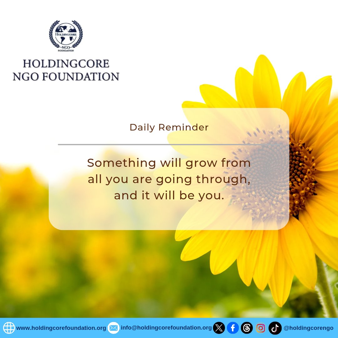 Holdingcorengo's tweet photo. Tag someone who needs a reminder that their current season is building their future strength.
#SelfEvolution #HopeLife #Persistence #BeautyInTheBroken #HoldingcoreEMPFoundation https://t.co/CdxQaA3NW8