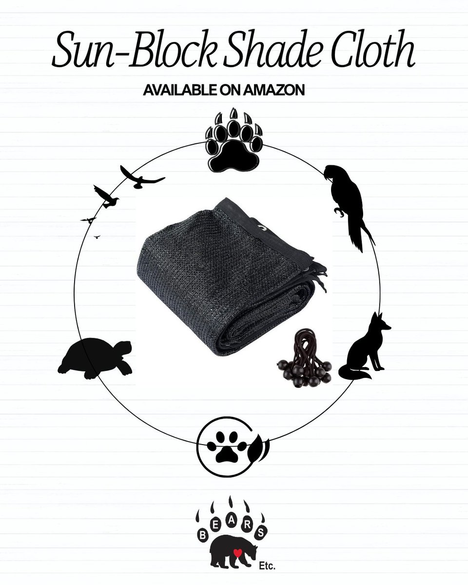 The Texas sun is warming up for Summer time! This #WishlistWednesday we are asking for a shade cloth. These allow us to keep our outdoor residents more comfortable. You can visit our amazon wish list through the linktree to purchase!

#SummerVibes #texaswild