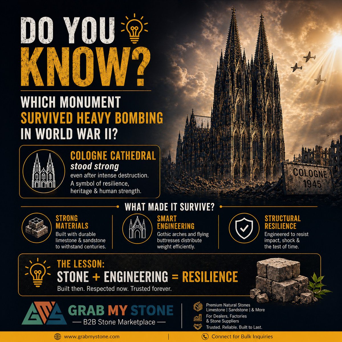 grabmystone's tweet image. Time tests everything — only the strongest materials survive.
Choose stones that are trusted, durable, and built for longevity.
Start building smarter today 👉 grabmystone.com
#stones #StoneIndustry #dealers #factory #builder