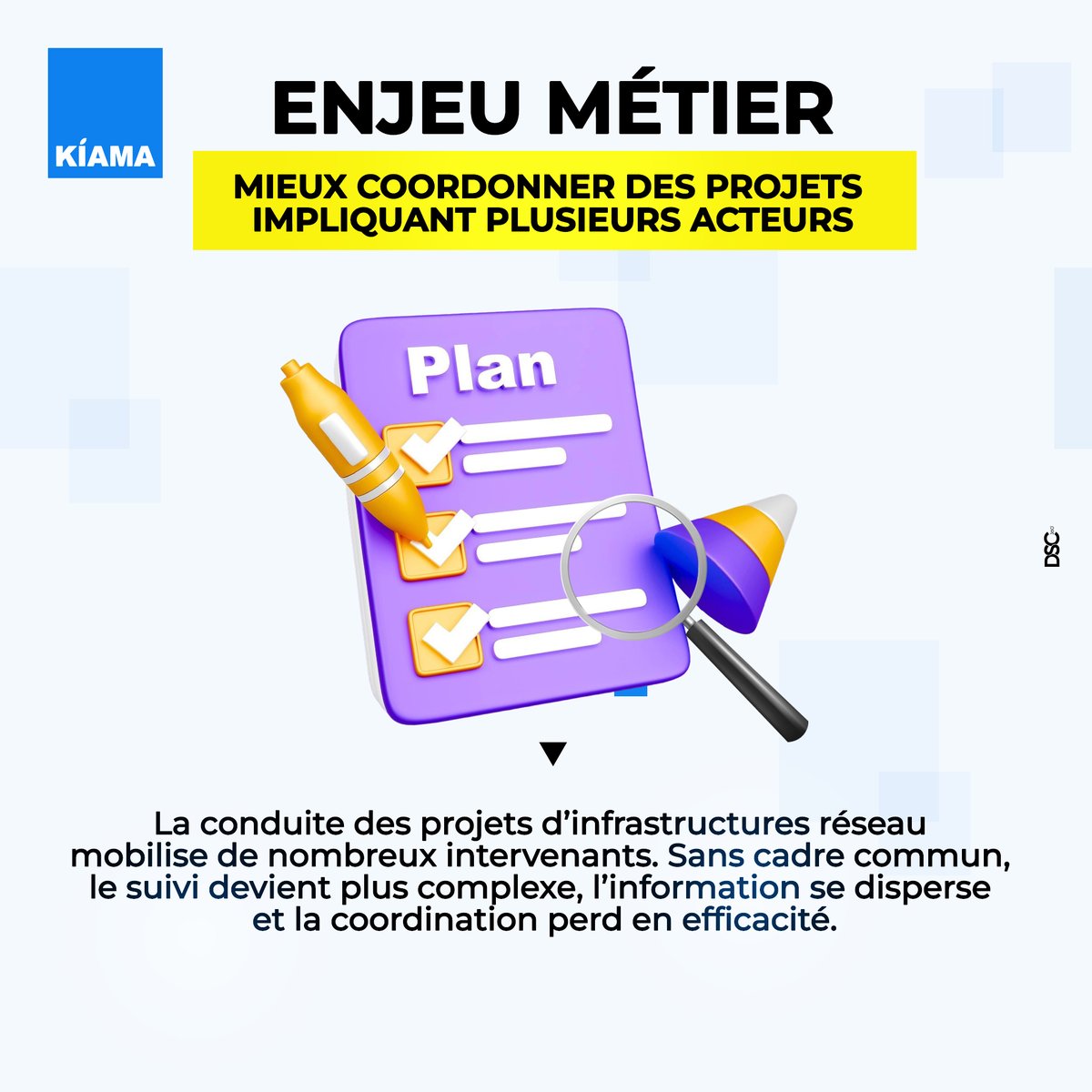 kiamacm's tweet photo. KIAMA S.A x PATNUC | Cadre de Coordination
Déploiement d’une plateforme pour mieux coordonner les projets d’infrastructures réseau au Cameroun
Gouvernance renforcée 📊 Infos centralisées 📁 Suivi optimisé 🔎
https://t.co/s2NnRG45Dx
#KIAMA #TransformationDigitale #Cameroun 🚀 https://t.co/PzjZckYG8Q
