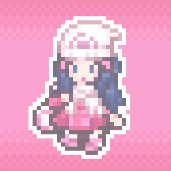 女の子主人公(ポケモンPt)! デフォ名ヒカリちゃんが有名ですね!プラチナ版の衣装、DPの頃より寒冷地の旅らしさが増してて好きなんですよね〜! 逆にノースリーブでキッサキシティ行ってたDPが怖い... #Pokemon #pixelart