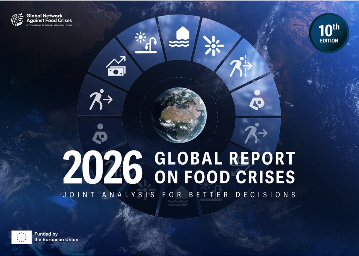CERFAM_4_Africa's tweet image. 🚩Acute #FoodInsecurity &amp;amp; #Malnutrition remain alarmingly high, warns the 2026 Global Report on Food Crises.
As a continental platform, CERFAM urges stronger collective action to support and promote initiatives addressing #hunger in Africa and globally.
👉bit.ly/4mVo5XT