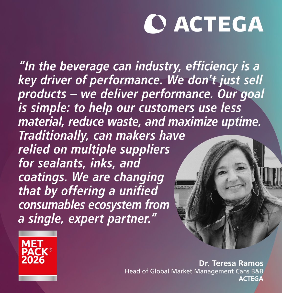 ACTEGA_global's tweet photo. Visit us at #METPACK 2026 in Essen, Germany, and discover our extensive portfolio of high-performance solutions, all engineered to meet the industry's rigorous demands for sustainability, regulatory compliance, and operational efficiency: https://t.co/ckkflX7u92 https://t.co/KFW2pyOA44