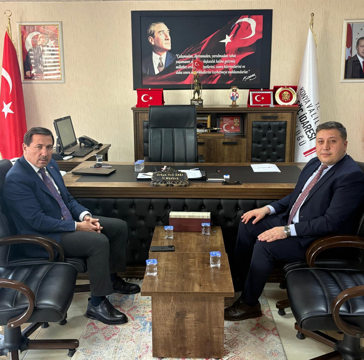 hkilca's tweet photo. İl Göç İdaresi Müdürümüz Orhan Veli Sarı ve Konya Şehir Hastanesi Başhekimimiz Doç. Dr. Mustafa Cüneyt Çiçek’i ziyaret ettik.

Çalışmalarında muvaffakiyetler diliyorum. https://t.co/NC8Ko8KLHU