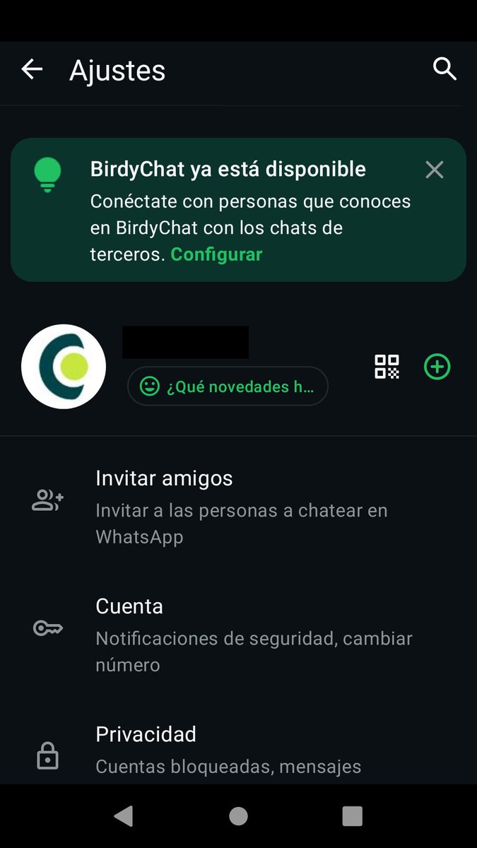 CescBz's tweet photo. Con #WhatsApp ya es posible recibir y gestionar mensajes de aplicaciones de terceros (como BirdyChat o Haiket) directamente desde la bandeja de entrada oficial. 

El primer paso hacia una comunicación unificada sin salir de una sola app.
Más control, menos dispersión.

#Android https://t.co/X60rk4M3hg