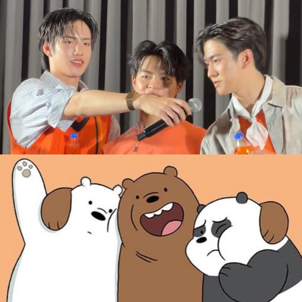 ทีมส้มสามหมีบัสแบบออฟฟิเช่วหนิ 🥺🐻‍❄️🐻🐼🧡

#FantaxBUS
#PHUTATCHAI #MARCKRIS #JINWOOKkim