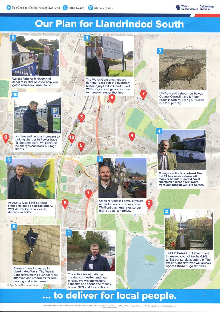 CaitlinMilazzo's tweet photo. Maps in leaflets are one of my favourite leaflet designs. Here is a great example of one seat, two parties, two maps from the #Senedd2026 campaign!

@OpenElectionsUK @SiimTrumm https://t.co/jsDgXgxdoV