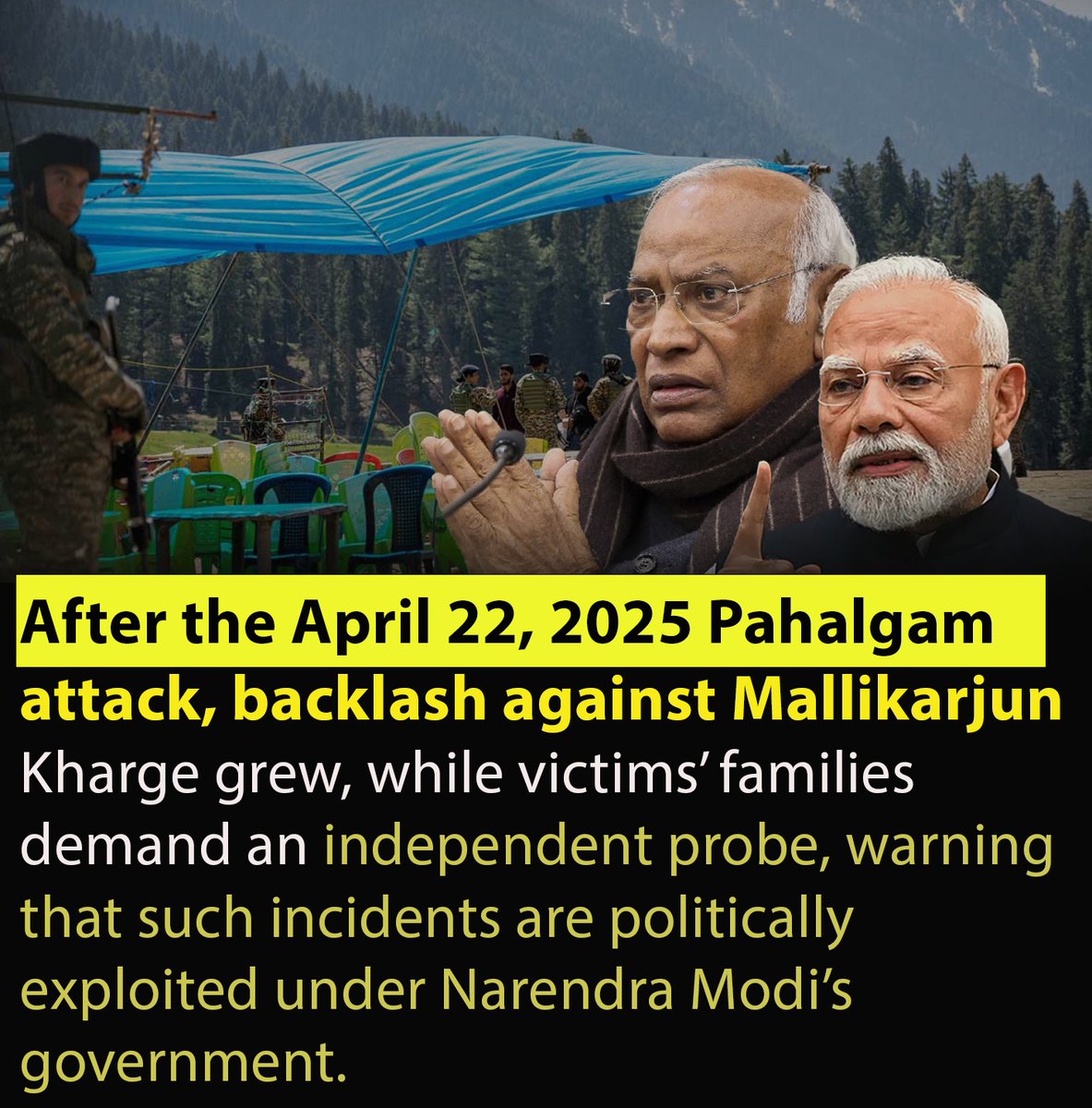 PakGeoDesk's tweet image. #Tragedies should not be tools for politics. In the wake of the #Pahalgam attack, victims' families are pushing back against the official narrative and demanding a fair, independent #investigation into the facts. 🏛️🔍

#CasaDoPatrão #łatwogang #HocamızıAlamasınız