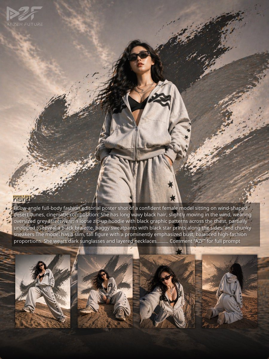 AZFStu's tweet photo. Discover limitless creativity with GPT-Image 2 through a unique fashion poster concept. The generated visuals bring unexpected results and fresh inspiration to modern design. Comment “AZF” to get the full prompt. #fashion #prompt #localbrand #gptimage2 https://t.co/WVUgwURJid