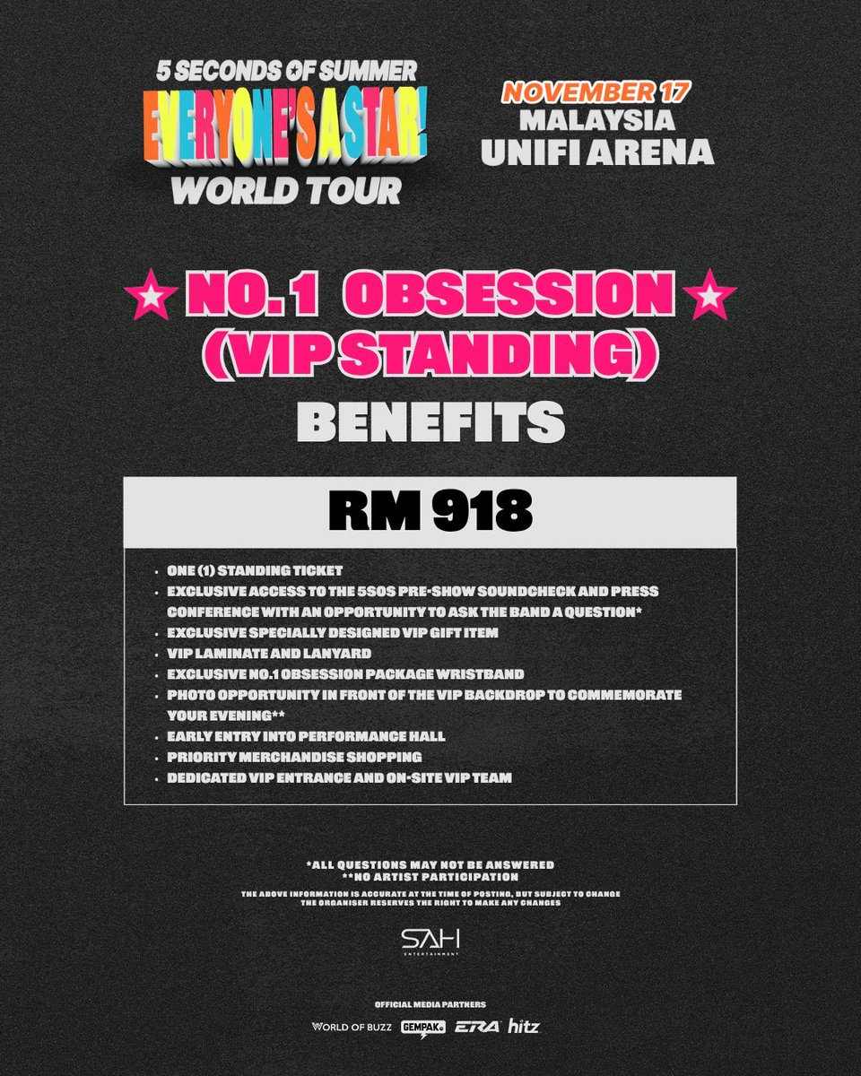 saw some complaining 5sos kl vip price is high… if only you knew kpop concert vip dapat lanyard cikai &amp; soundcheck je 😭😭😭 and it exceeded this price if it’s high demand group 😭😭😭😭😭