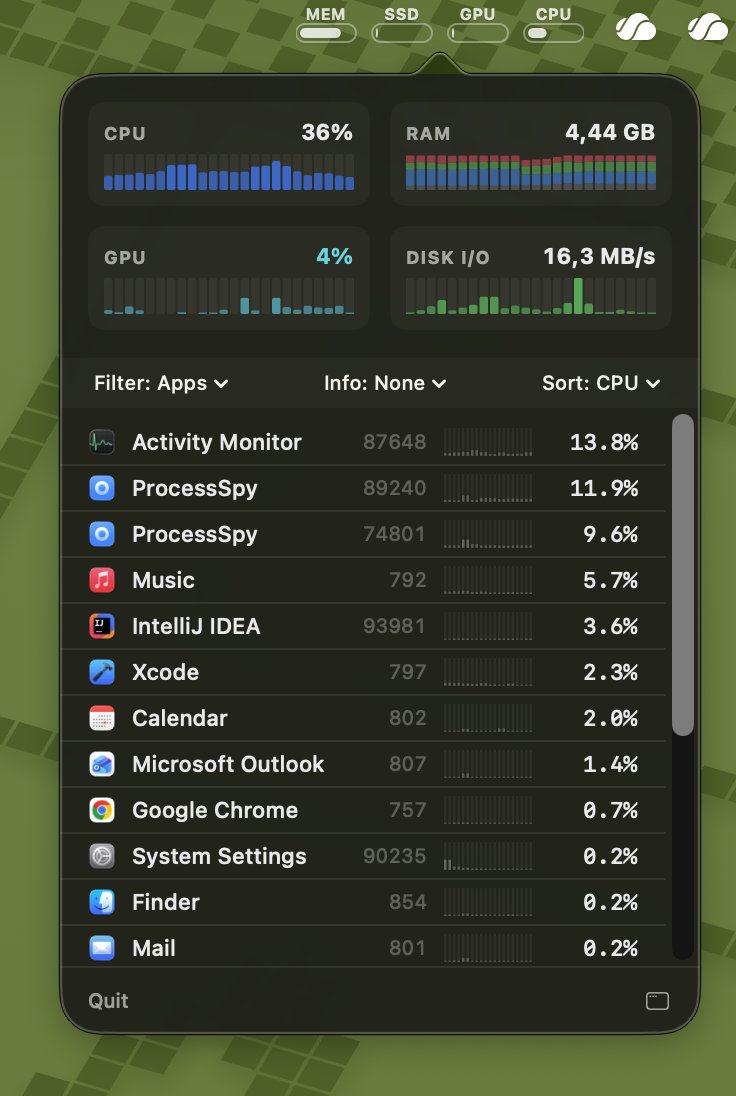 rob3rth's tweet image. Experimenting with menubar for ProcessSpy. So far pleased with the results. I think it will be a nice (and free!) addition.

#macos #utils #devutils #swiftui