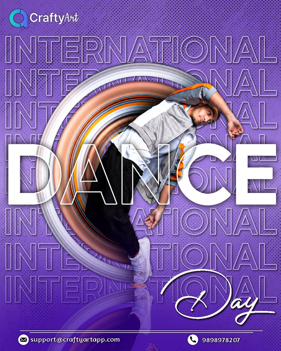 craftyartstudio's tweet image. Celebrate International Dance Day with rhythm, joy, and global unity through dance.
Visit here: craftyartapp.com/templates/day-…
#InternationalDanceDay #DanceDay #DanceLife
#DanceLovers #FeelTheBeat #DanceIsLife
#GlobalDance #nternationalDanceDay2026