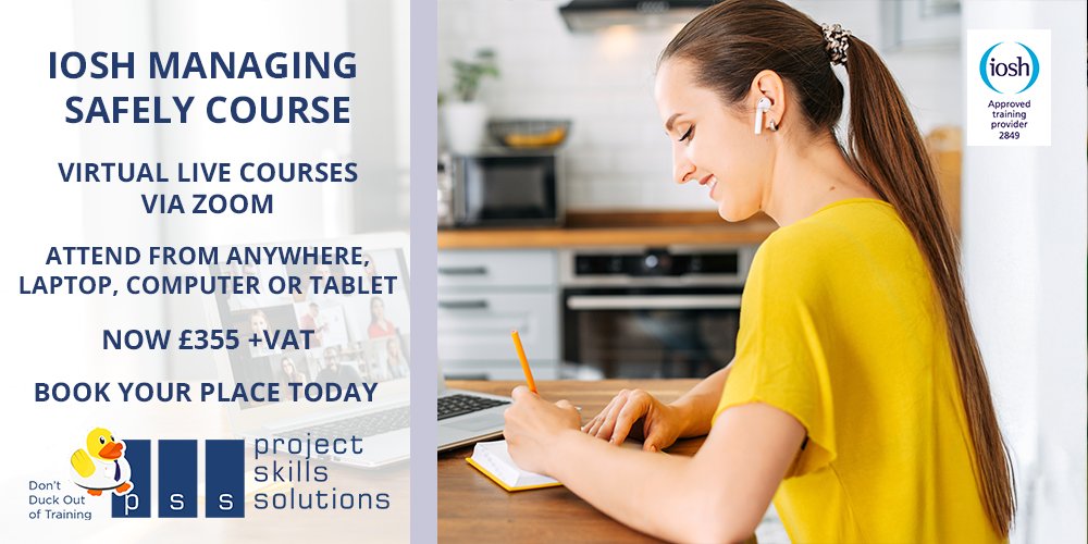 PSS_Training's tweet image. Operational safety can’t wait.
Join our virtual #IOSH Managing Safely courses, live online twice a month.
Expert-led. No travel.
Book now 👉 bit.ly/3Yb5bSv
#HSE #Leadership