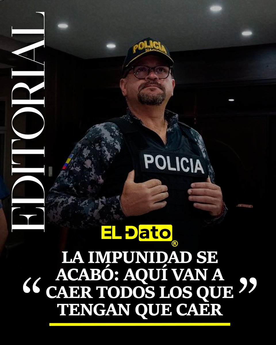 #Editorial "LA IMPUNIDAD SE ACABÓ: AQUÍ VAN A CAER TODOS LOS QUE TENGAN QUE CAER"

El ministro del Interior, John Reimberg, se pronunció con firmeza tras el aplazamiento de la audiencia en el caso que involucra a José Adolfo Macías Villamar, enviando un mensaje directo sobre el