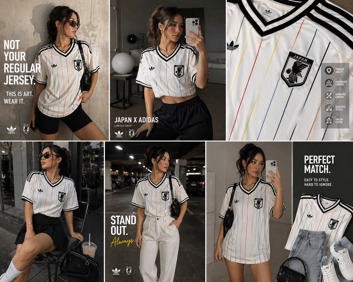 sportcityhub's tweet image. Japan 🇯🇵 Kit Styled To Perfection For Our Ladies and Gentlemen ❤️

When you shop with us we don’t just sell you a jersey, we sell you an identity 🛍️

#jersey #footballfashion #footballjersey #viraltiktok #streetwear
