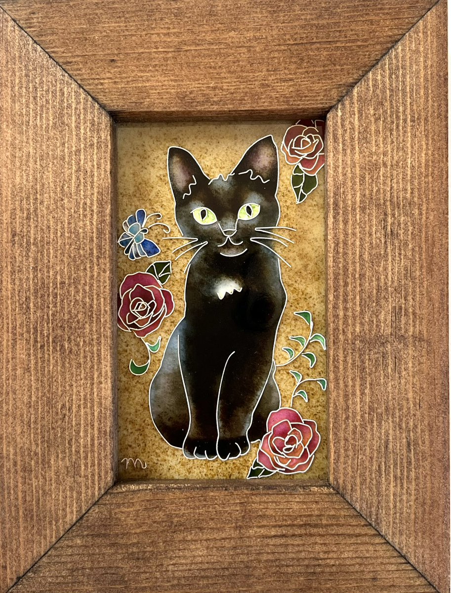 naturalleaf2's tweet photo. NO.363 黒猫さん

#七宝焼き　#cloisonne  #黒猫　#blackcat #まめまめ舎 https://t.co/mtreFMsMh2