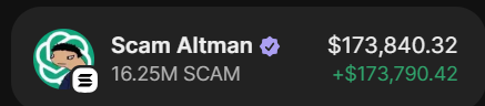 Scam Altman tweet media