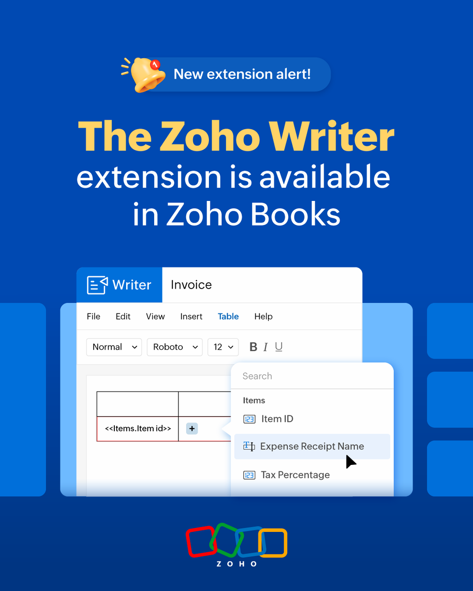 Zoho Books tweet media