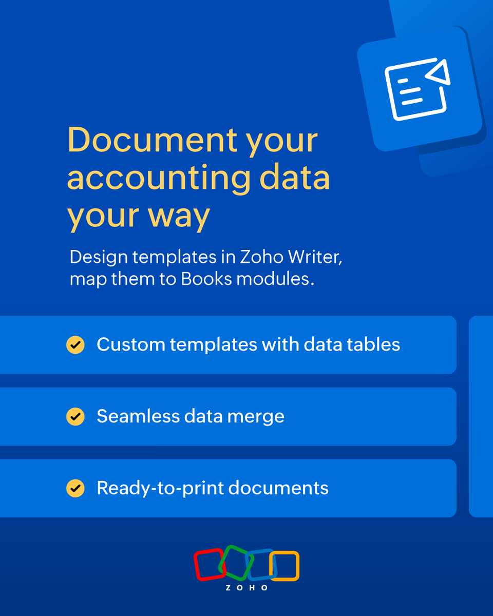 Zoho Books tweet media