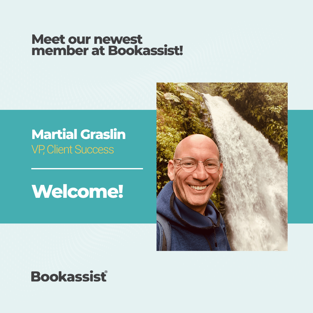 Bookassist's tweet photo. Strategic leadership is vital for hotel growth. We are proud to welcome Martial Graslin as VP of Client Success at Bookassist. With 20 years in hospitality tech, Martial will scale our global teams to drive even better ROI for our partners.

Welcome to the team! https://t.co/G2qjzuXmi2