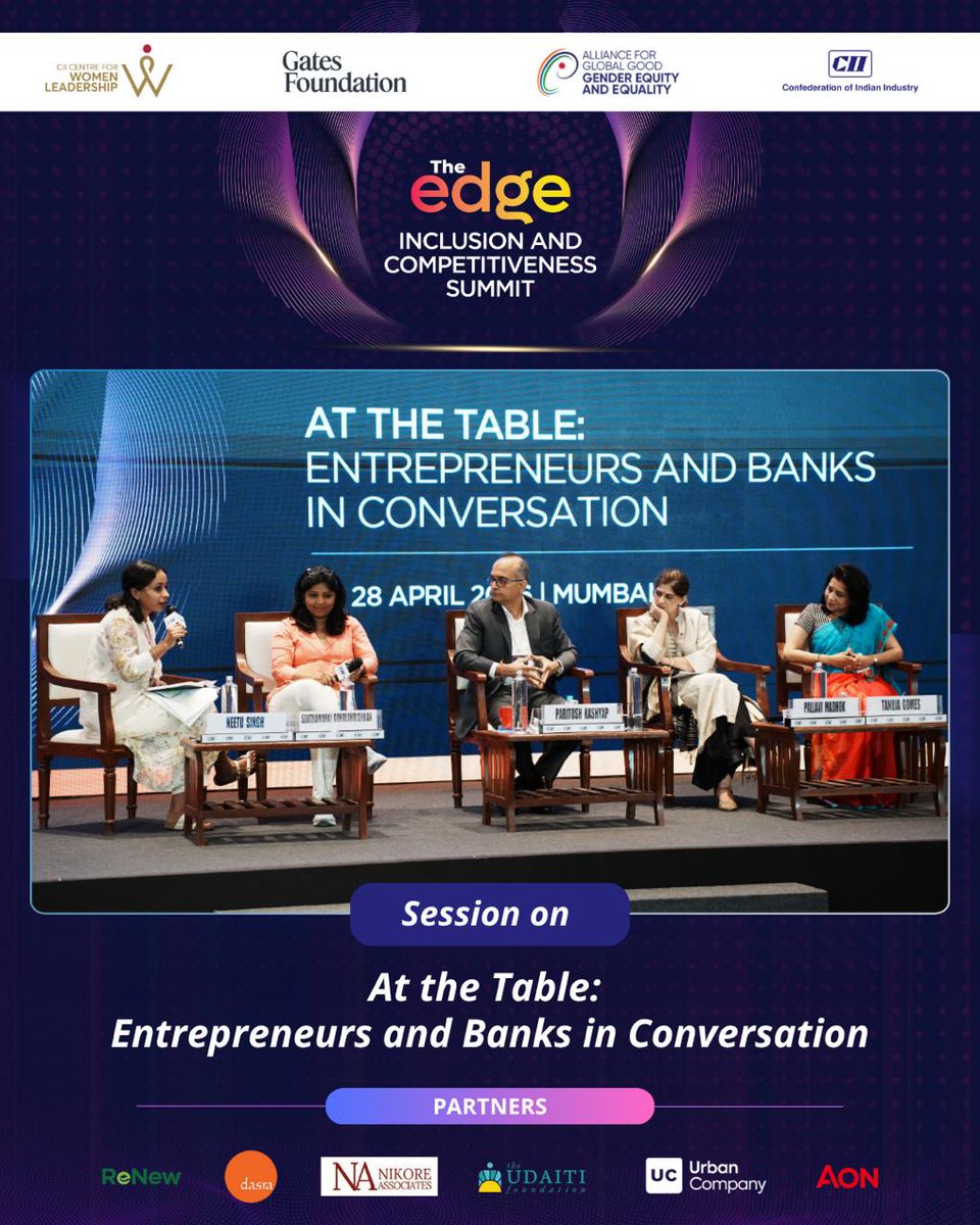 CIICWL's tweet photo. Women-led enterprises are a high-potential segment. Yet access to finance remains a key challenge. 💼

At #TheEdge2026, the discussion examined barriers, institutional responses, and practical ways to make capital more accessible and enabling.

#TheEdge2026 https://t.co/GZ5mSNPT2z