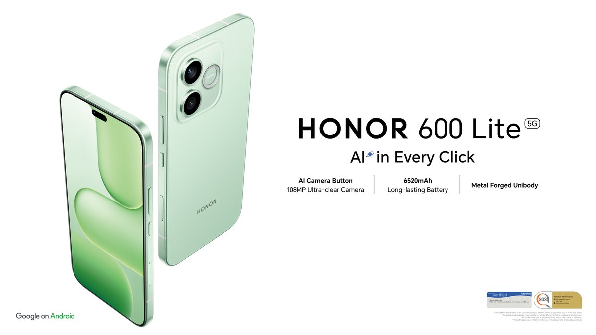 HONOR is giving you 12 chances to win the new <a href="/HonorAfrica/">HONOR South Africa</a> 600 Lite!

Simply tell us what colour the new device comes in using #HONOR600LiteOnY + tag @yfm

If you're chosen you'll go live on air to answer questions about the device. 

Now available in stores. 
Ts and Cs apply.