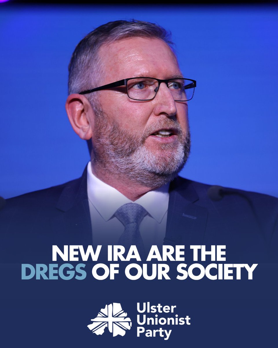 uuponline's tweet photo. New IRA are the dregs of our society

Ulster Unionist Justice spokesperson Doug Beattie MC MLA has said society needs to unite against what he described as violent republican terrorists, following a statement by the New IRA.

"We are now 28 years on from the Belfast Agreement and we need to stop using the term 'dissident republicans.' The New IRA are violent republican terrorists. They have proved that, although they are an amateurish organisation with little support in society, they are wedded to violence and will do all they can to promote their aims through terrorism targeting men, women and children.

"The statement by the New IRA is a staggering admission. For them it's not about engagement, it's not about any spurious political aim, and it's not about a unified Ireland. The New IRA are about promoting psychopathic tendencies, with mass murder being their driving force. To target police officers, who have shown time and time again that they will work for all sections of our society with courage and dedication, is cowardly and sickening. To now target police officers and their families in their homes shows these violent republican terrorists for what they are, the dregs of our society.

"It is important that the whole of society in Northern Ireland stands together and tells these parasites that they have no place in a Northern Ireland that is forward-looking. It is time our justice system made an example of those who are engaged in terrorism by ensuring they do not receive any form of special treatment in prison and that the sentences match the crimes."
