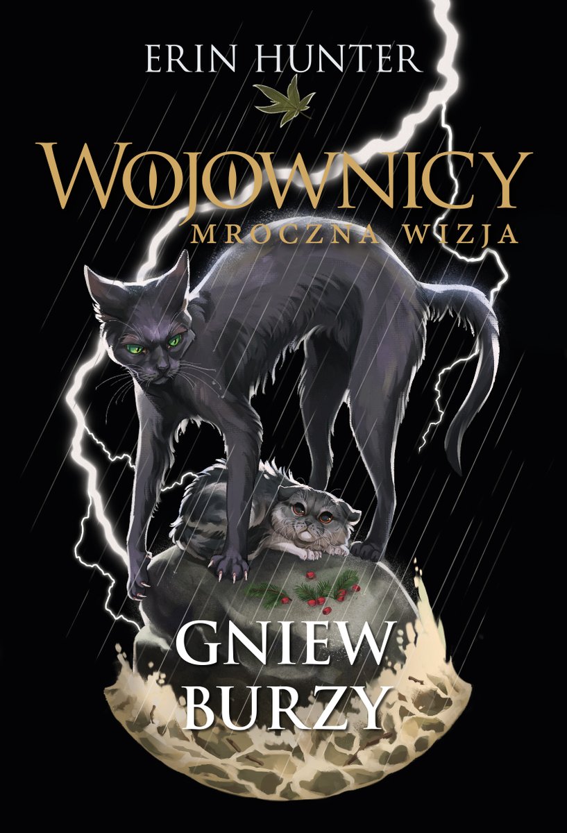 “The storm StarClan warned us about is here” ⛈️

The final book in “A Vision of Shadows” arc is coming to Poland; “Raging Storm” cover features Juniperclaw and Shadowkit, illustrated by <a href="/NoraPotwora/">Nora Potwora</a> 🐱🎨