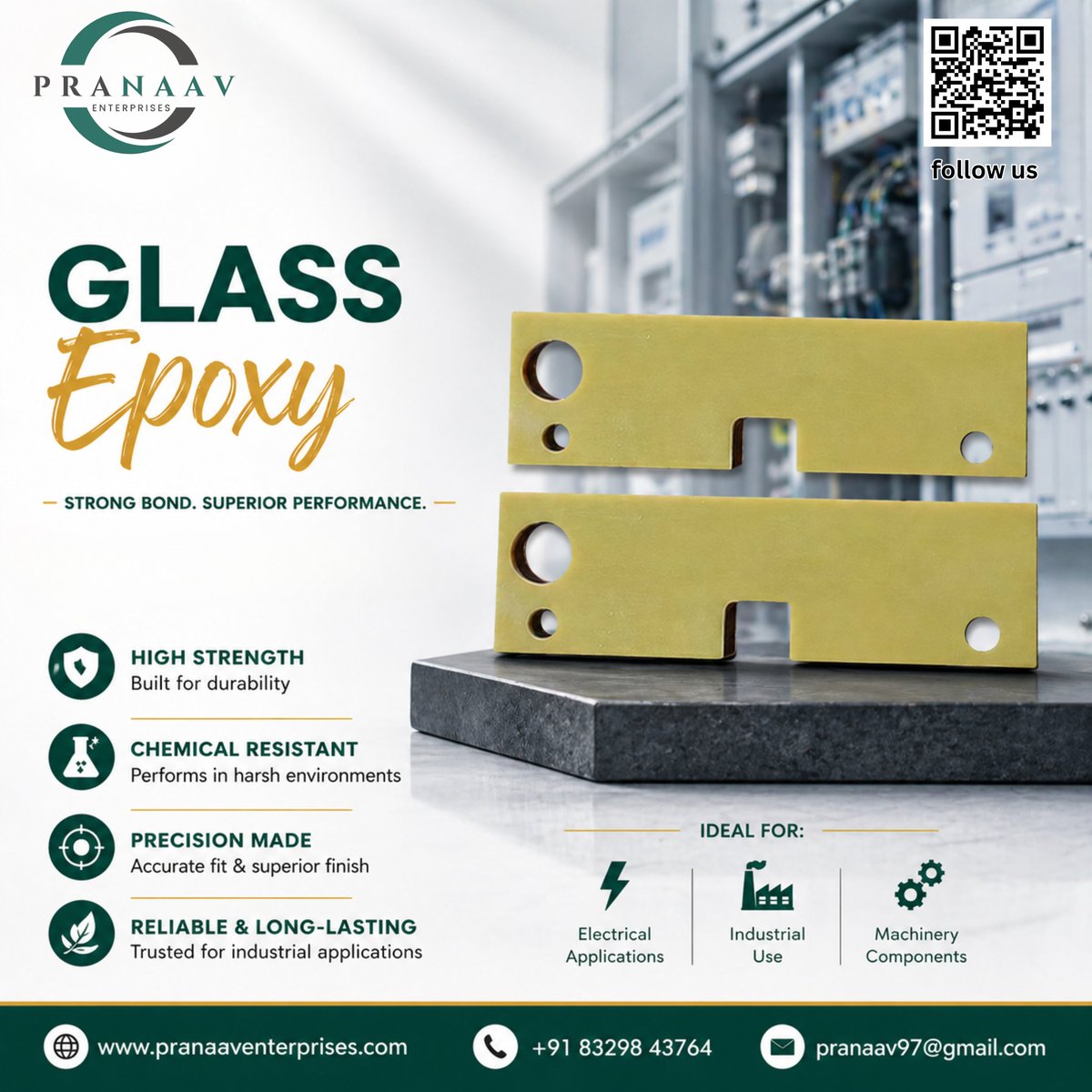 Pranaav25's tweet image. Strong. Precise. Reliable.

Glass Epoxy solutions by Pranaav Enterprises deliver durability, chemical resistance &amp;amp; top performance for industrial and electrical applications.

#GlassEpoxy #Engineering #IndustrialSolutions #Manufacturing