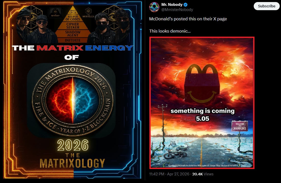 TheMatrixology's tweet image. "2026: FIRE &amp;amp; #iCE" 🔥🧊
__

Have You Been Paying Attention This Year?

- Reminder: My 2026 "#FIRE &amp;amp; #ICE" Report
Comes Free With #Patreon Membership

👇
patreon.com/TheMatrixology

#TheMatrixology