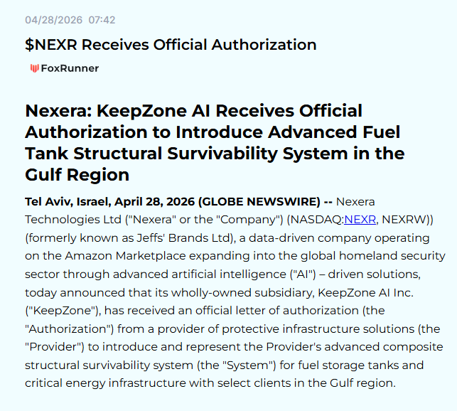DekmarTrades's tweet photo. $NEXR Receives Official Authorization (JUST SPIKED 110%!) https://t.co/k57AV6nASB