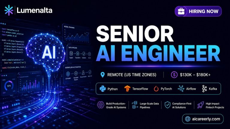 AICareerly's tweet image. Senior AI Engineer (Remote) hiring 🚀
$130K–$180K+ | Python, ML, fintech AI
Production systems, not prototypes
Apply: aicareerly.com/job-listings/s…

Join: bit.ly/aicareerly-wc

#AIJobs #RemoteWork #MachineLearning #Fintech