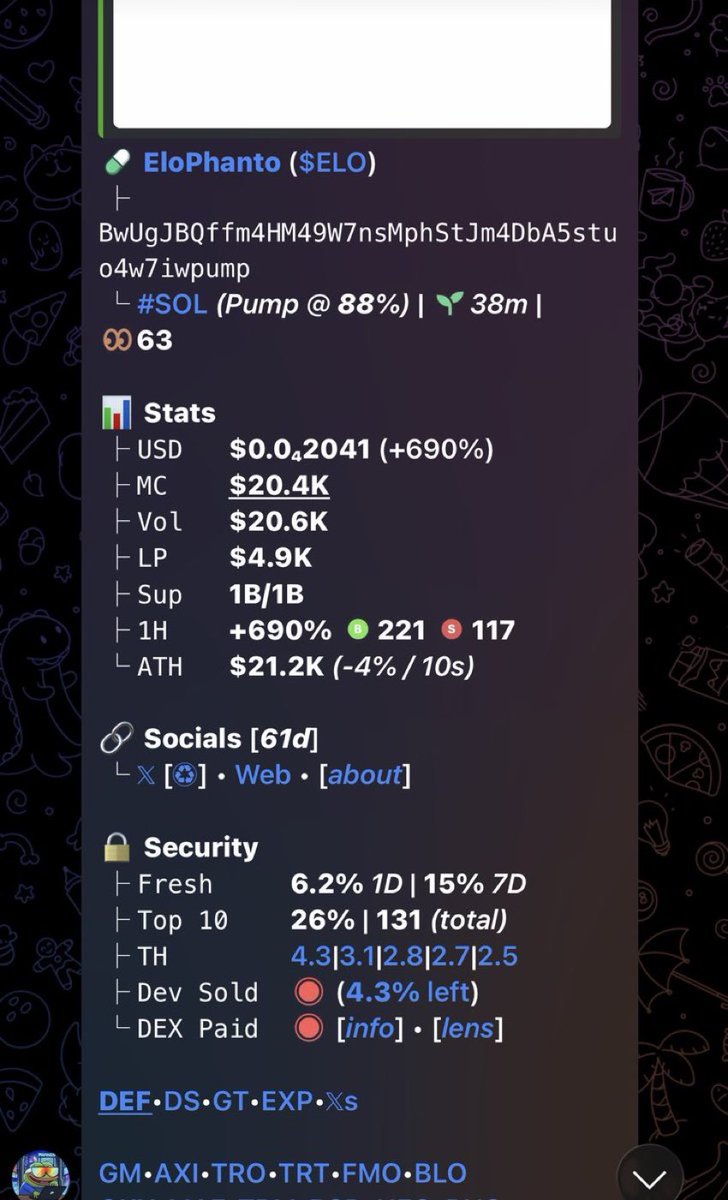edd_olaw's tweet image. $ELO

Ca
BwUgJBQffm4HM49W7nsMphStJm4DbA5stuo4w7iwpump

#solana #memecoin #memecoin1000x