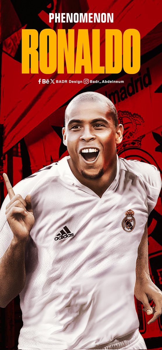 BADRDesign14's tweet image. - 🎨🖌️ Ronaldo Phenomenon . 
#Wallpapers #Art #Designs 
@Ronaldo @realmadrid @CBF_Futebol 
" B   A   D   R   D   e   s   i   g   n "