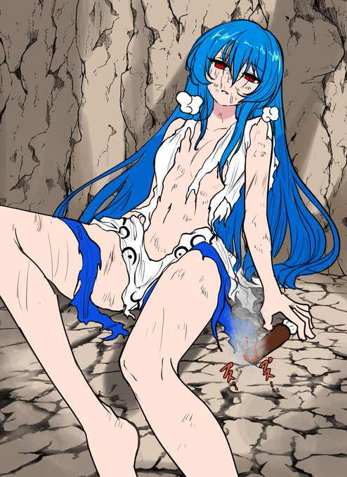 例大祭お蔵入りになったイラストのラフ④ 理由:広角レンズみたいに描こうとしたら8頭身になったから