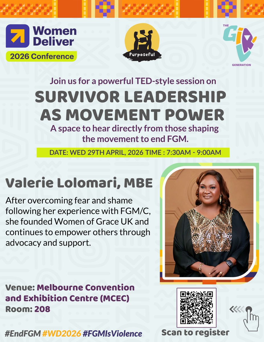 TheGirlGen's tweet image. Discover the journeys behind our @WomenDeliver  curated TED Talks speakers.Learn more about the powerful contributions they’ve made to the #EndFGM movement, and the impact they continue to drive through courage, advocacy, and leadership. Join us in celebrating their work and the