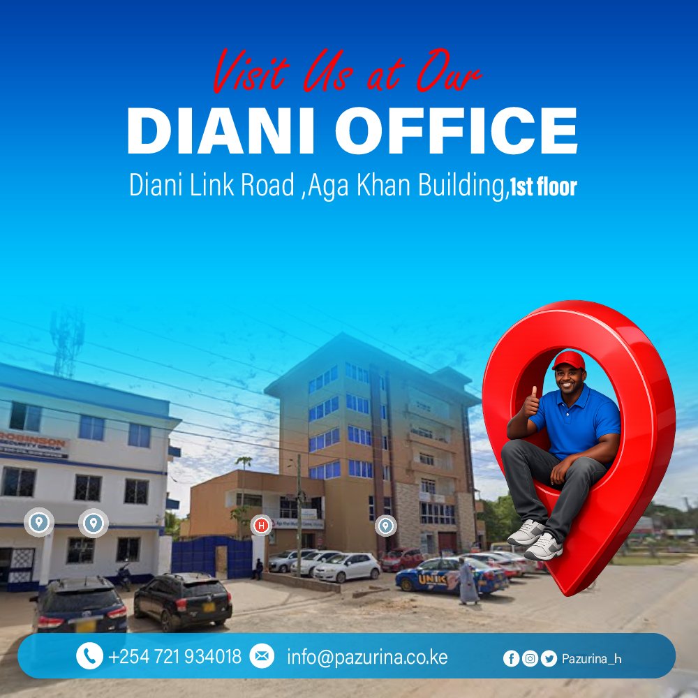 Pazurina_h's tweet image. When you're in Diani, drop by our Diani branch and let us take you around. 
Walk in anytime or book a site visit today. Your journey to owning prime land starts with one visit.

 0712 110 110
 pazurina.com

#Pazurina #Diani #SiteVisit #InvestInLand #Summertides