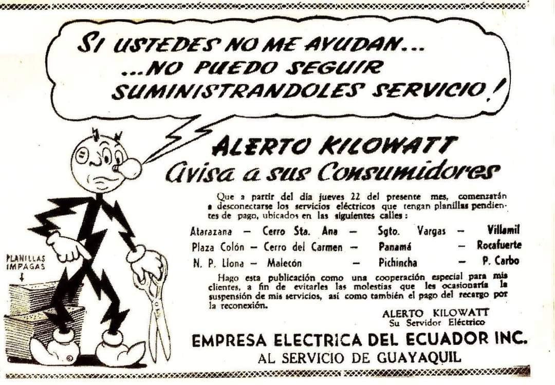 AntonioUbilla1's tweet photo. En Ecuador se lo llamó Alerto Kilovatio y es desde siempre la mascota de la Empresa Electrica del Ecuador (Emelec) y de su club deportivo, llegó a Ecuador junto con George Capwell, que lo usó al igual que en EE.UU para darle una cara "humana" a la electricidad.   #97AñosCSEmelec