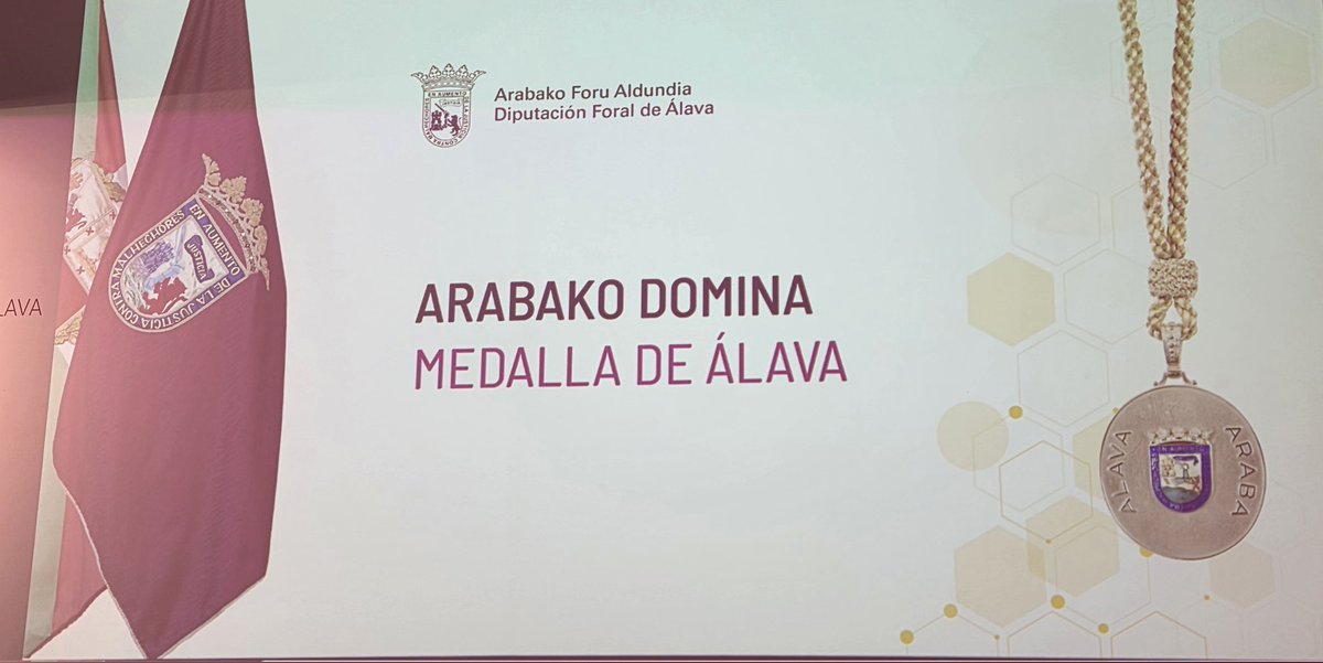 Arabako egunean, Mikel Sanchezek jaso du aurten Arabako domina.
Trabajo basado en ciencia con conciencia!.

Zorionak!