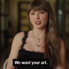 "Não responda o hate nos comentários. Não é isso o que queremos de você. Queremos a sua arte."

- Taylor Swift para o The New York Times sobre como ela transforma as críticas em arte.