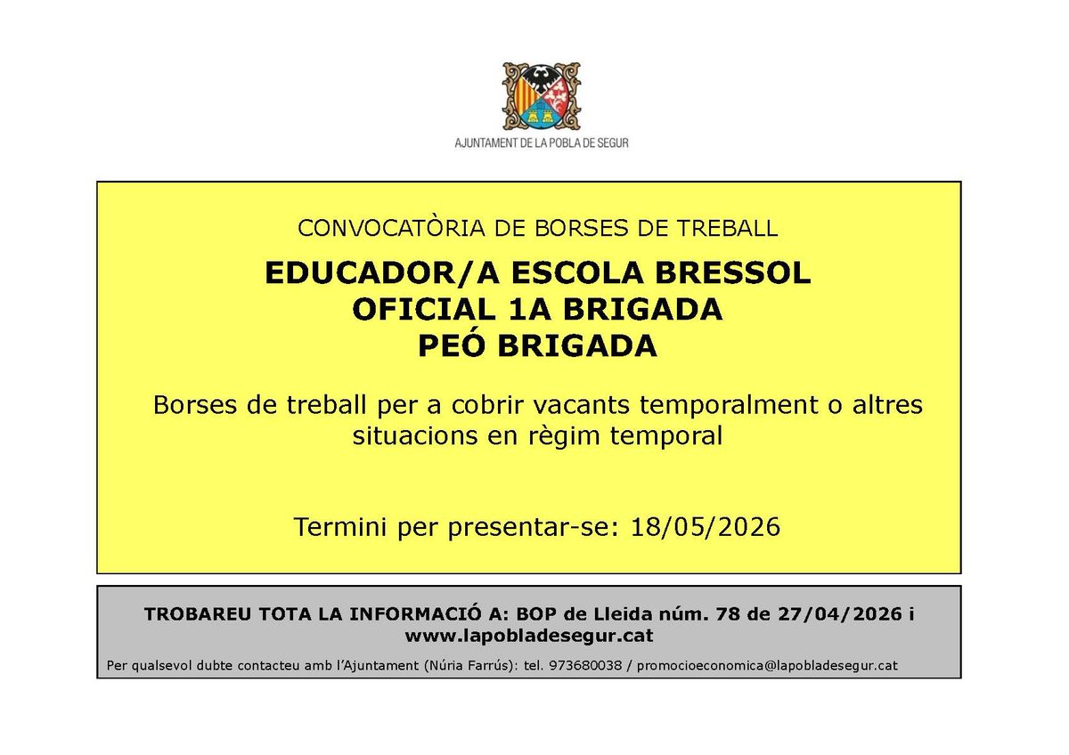 La Pobla de Segur tweet media