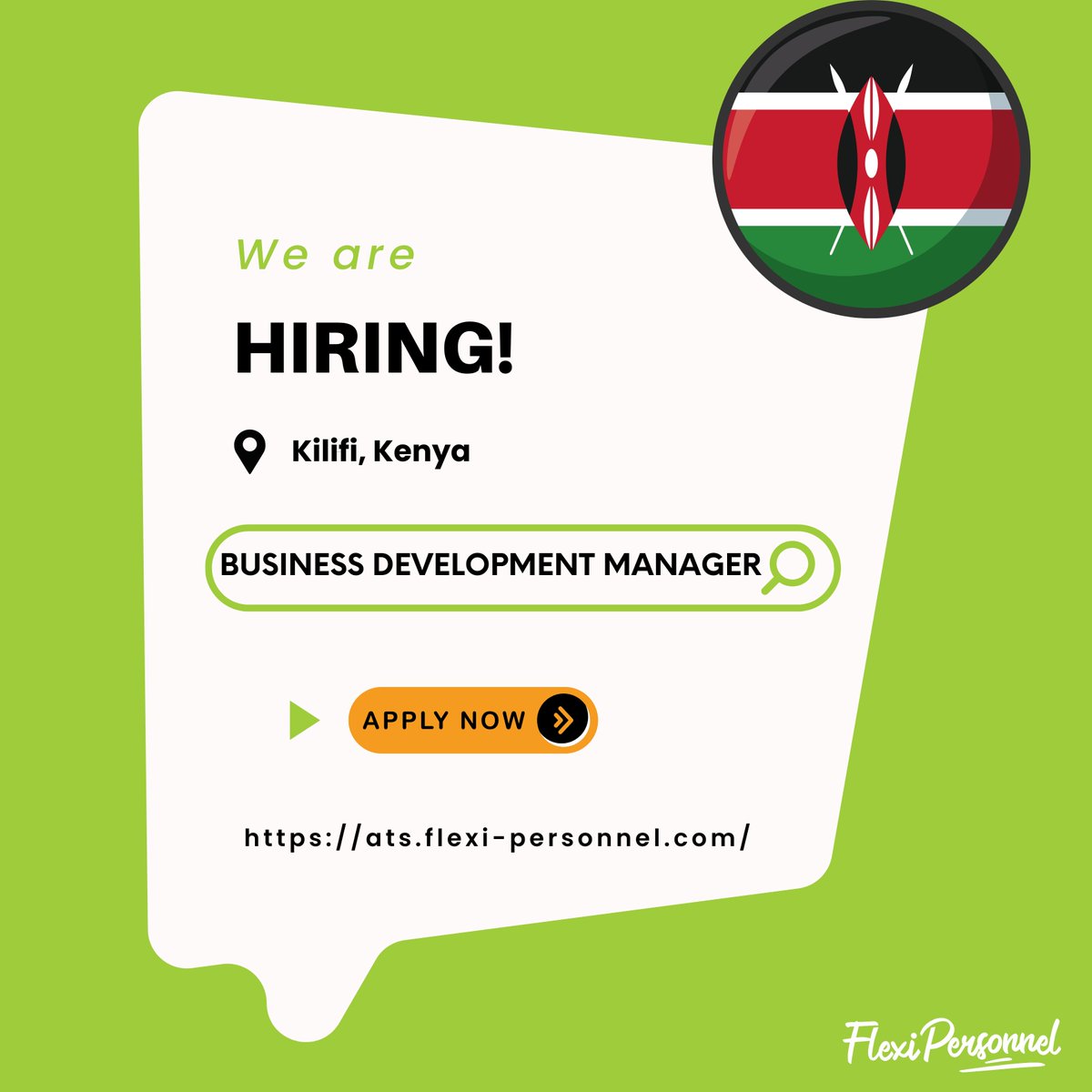 FlexiPersonnel's tweet image. We’re Hiring: Business Development Manager- Kilifi
 
 📅Apply by: 7th May 2026
  🔗 Apply here: lnkd.in/d3f74qkd
 
 #Hiring #BusinessDevelopment #NGOJobs #HealthResearch #KilifiJobs #KenyaJobs