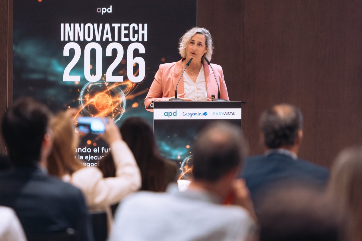 IndesiaOrg's tweet photo. Esta semana estuvimos en el Foro Innovatech 2026 de @APDasociacion.

Nuria Ávalos abrió la jornada abordando las claves para innovar con impacto: personas, foco en el problema, cultura de experimentación y ejecución real.

📷⬇️ https://t.co/rpGjlLp3ZV