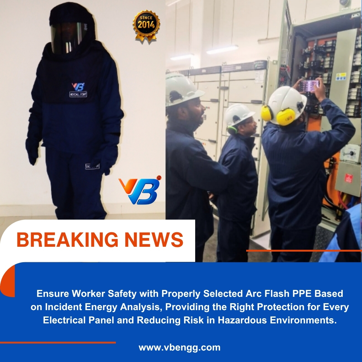 VBengineering's tweet image. Arc Flash Safety Starts with the Right PPE 
Right PPE + Arc Flash Analysis = Safer workers, lower risk, stronger protection. 
vbengg.com
#ArcFlash #ElectricalSafety #PPE #SafetyFirst #VBEngineering #WorkPlaceSafety #NFPA70E #OSHA #ElectricalEngineering #SafetyGear